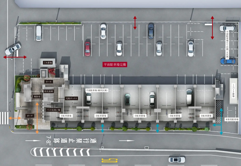 アルファスマート高松駅西II_敷地配置図-1